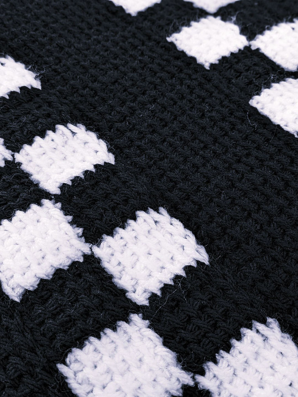 Thumbnail: Tunisan Crochet Checkered Vest Pattern