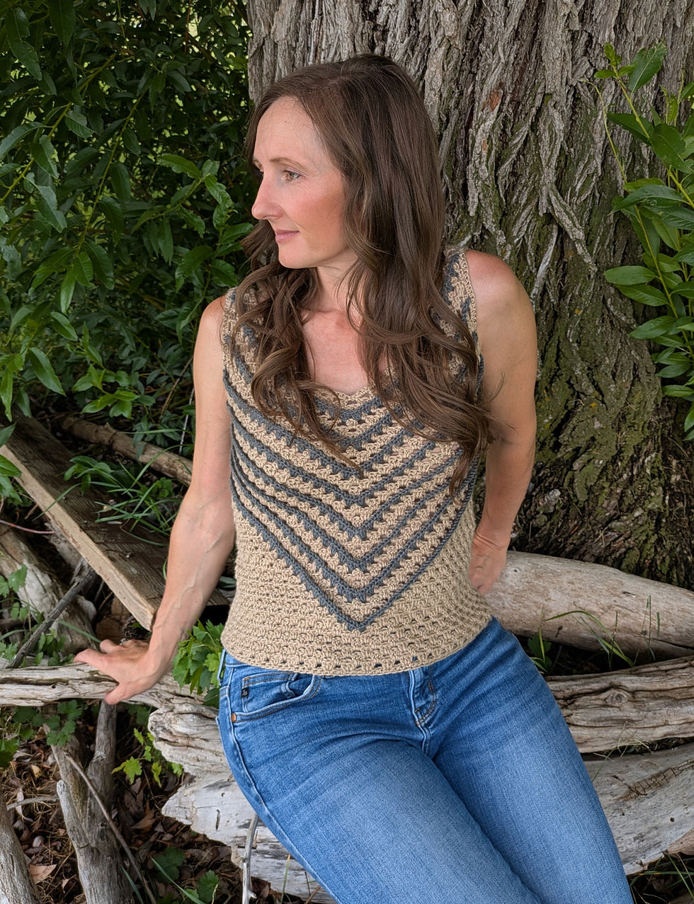 Thumbnail: Granny Stitch Crochet Summer Tank Top Pattern