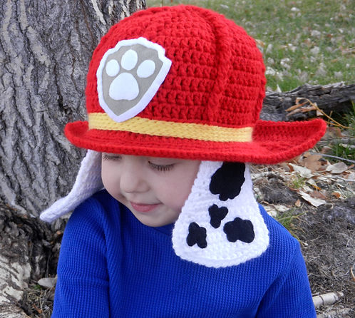 Crochet Pattern - Paw Patrol Marshall Crochet Hat Pattern | Kismet