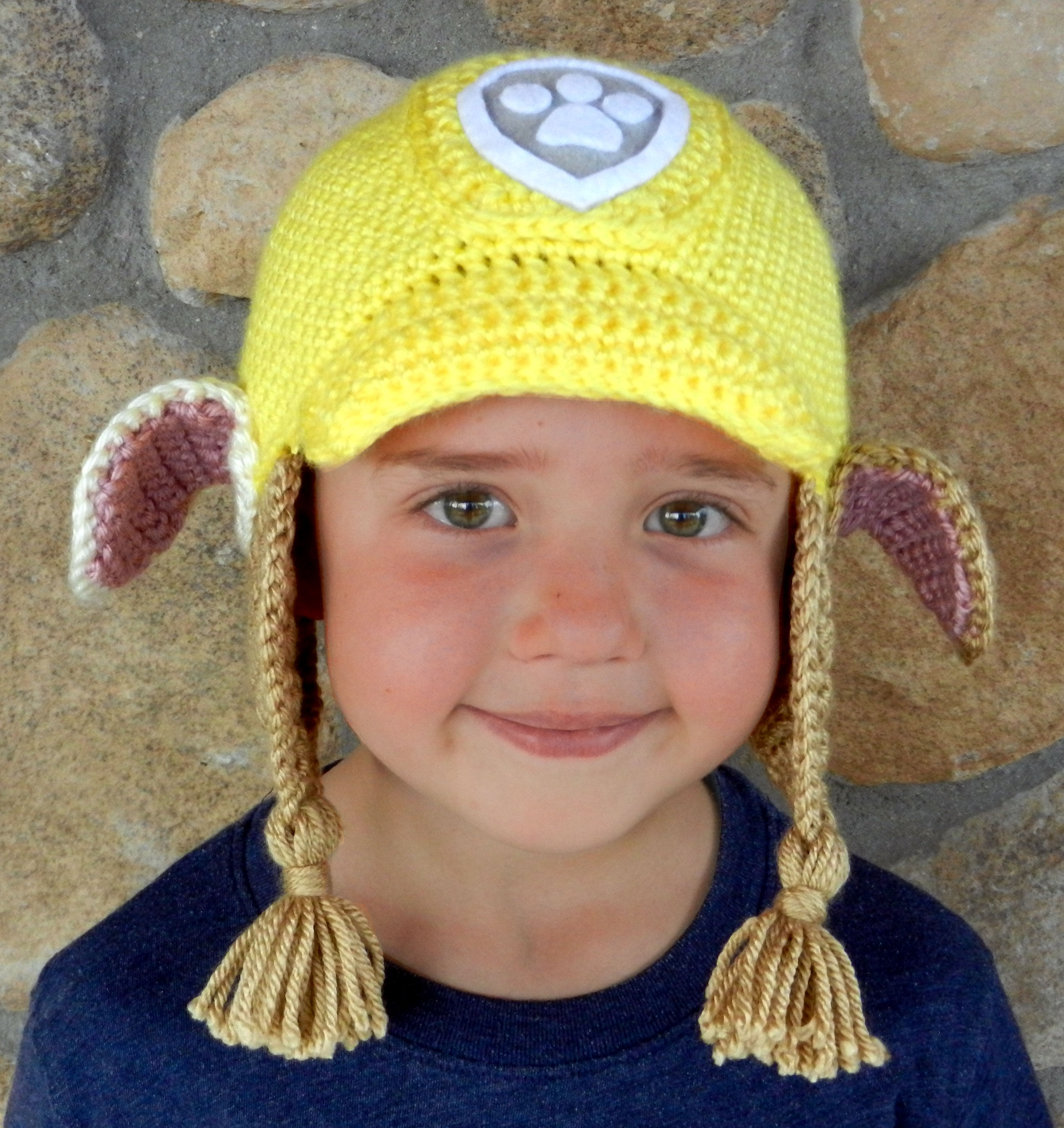 PAW Patrol Rubble Crochet Hat Pattern