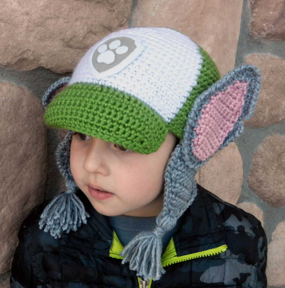 Thumbnail: PAW Patrol Rocky Crochet Hat Pattern