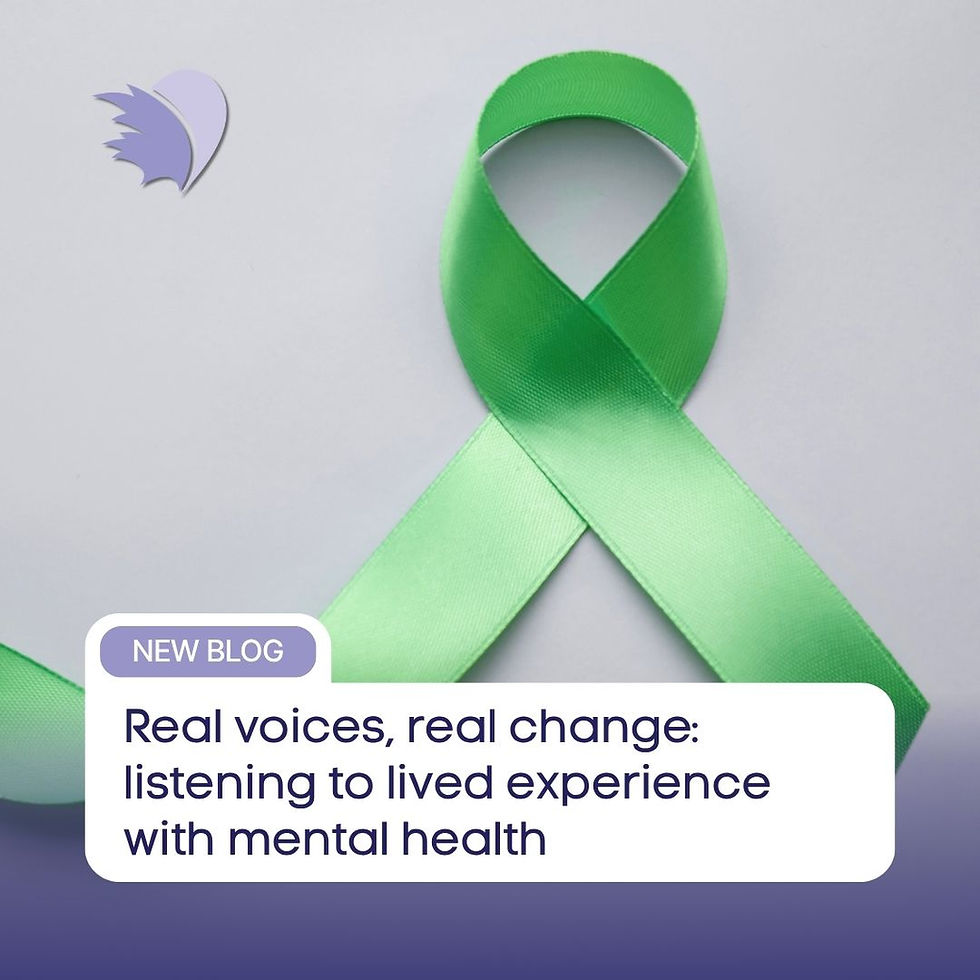 Real voices, real change: listening to lived experience with mental health
