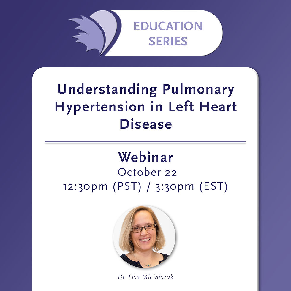 Webinar - Understanding Pulmonary Hypertension in Left Heart Disease