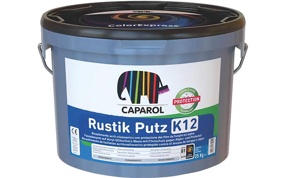 Caparol Rustik Putzfein K12 Base Bianca kg.25