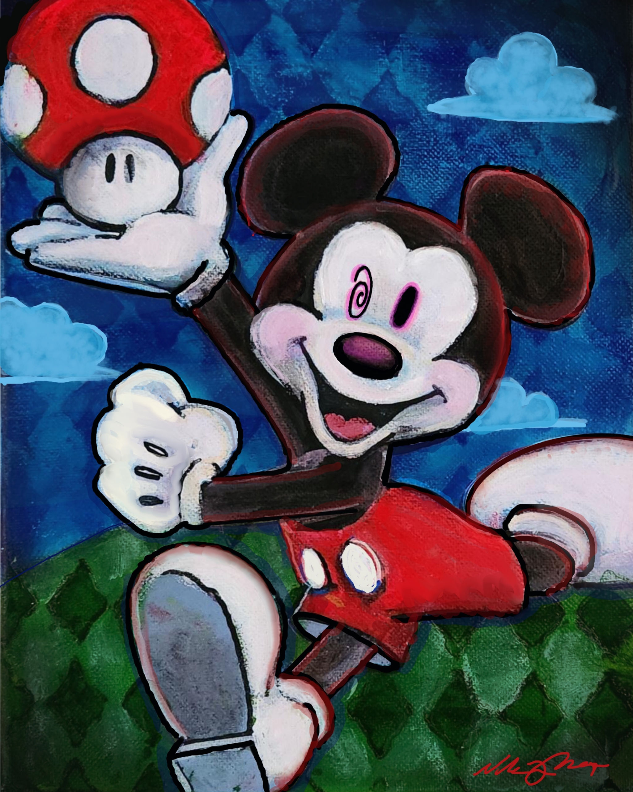 Never Too Mush Mickey (PRINT)