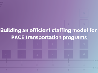 Building an efficient staffing model for PACE transportation programs
