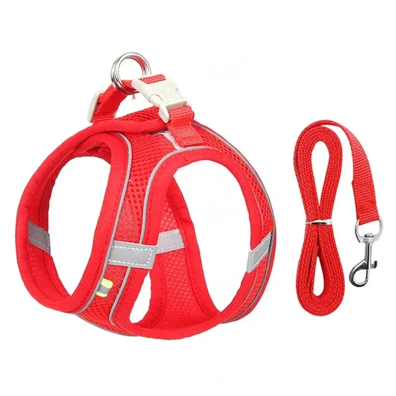 Thumbnail: Cats Dog Accessories Small Dog Collar Safety Vest Pet Chest Rope Dogs Cover Brea