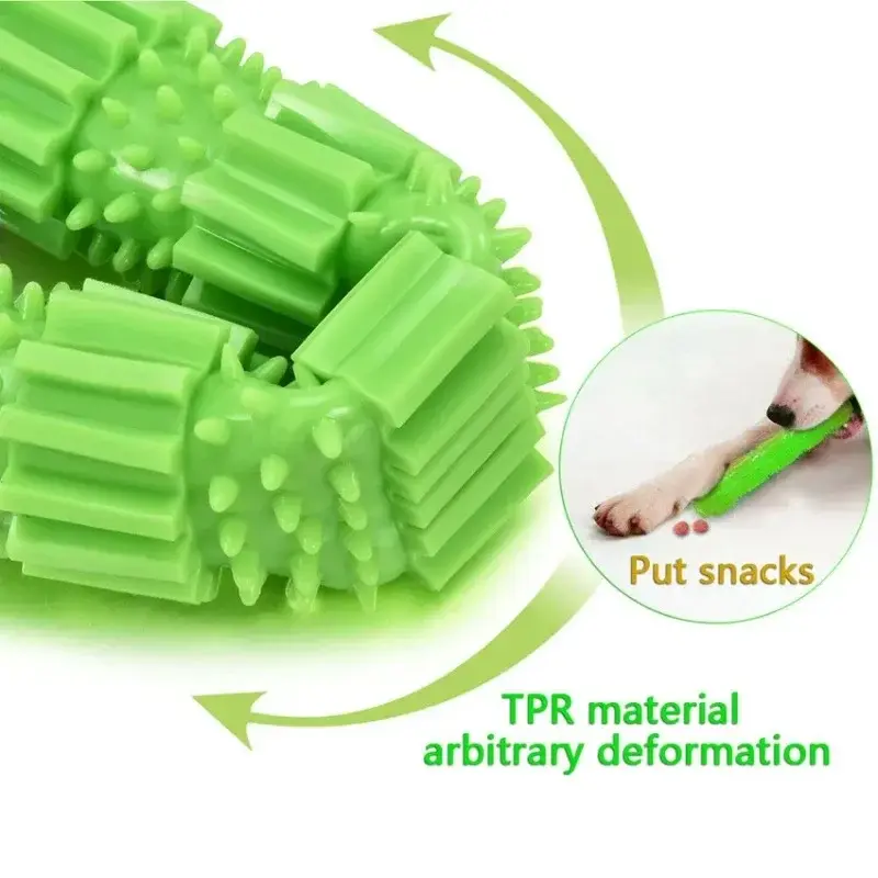 Thumbnail: Dog Chew Toys Heavy Duty Rubber Aggressive Chewer Teeth Grinding Cleaning Gear S