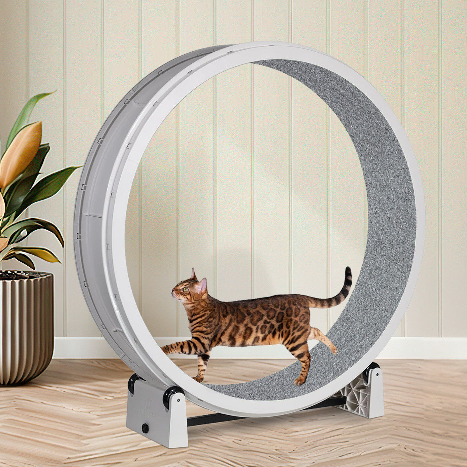 Cat Exercise Wheel Mat Non-Skid Felt Cushion for Running Wheel Base Reduces Nois