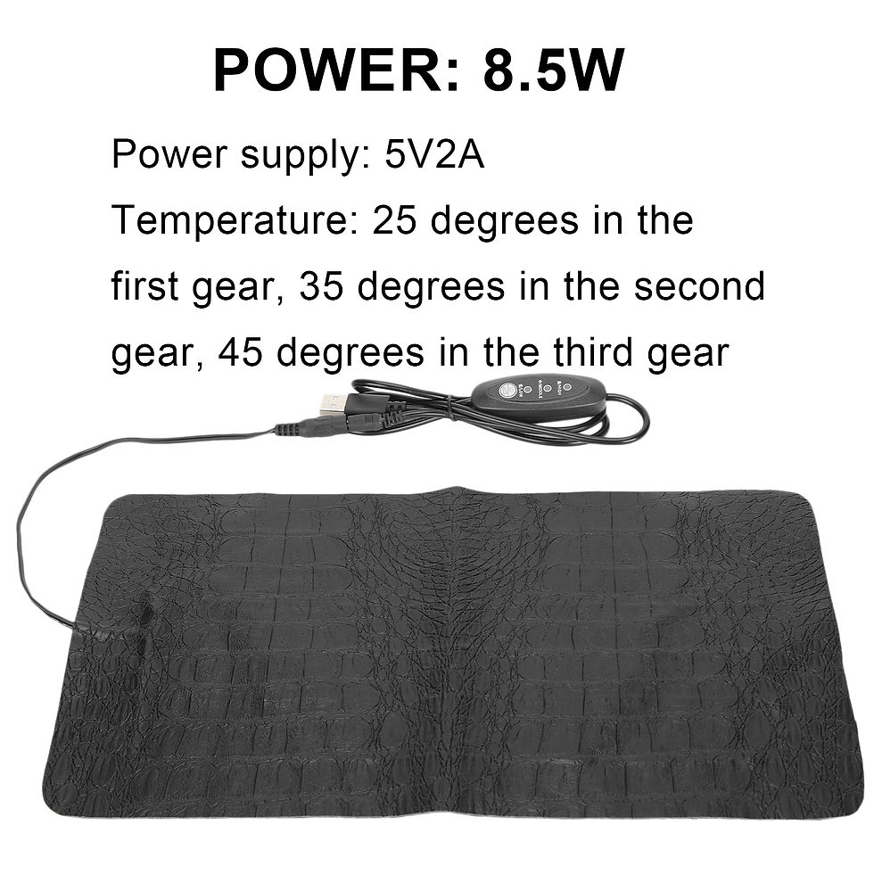 Thumbnail: Heat Mat for Reptiles USB Reptile AntiScratch Heating Pad Waterproof Heat Mat fo