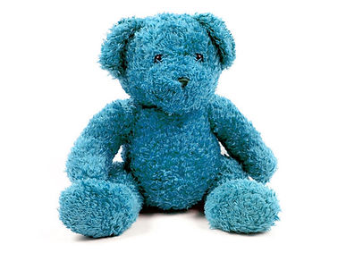 Azul de la felpa del oso de juguete
