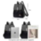 Thumbnail: Luxury Women Leather Backpacks for Girls Sac A Dos Casual Daypack Black Vintage 