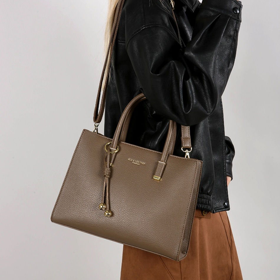 Thumbnail: Genuine Brand Top Quality Leather Handbag Women's Tote Messenger Sac Designer La
