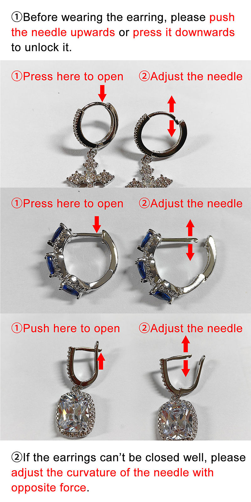 Thumbnail: Huitan Romantic White Enamel Flower Dangle Earrings for Women Gold Color Sweet D