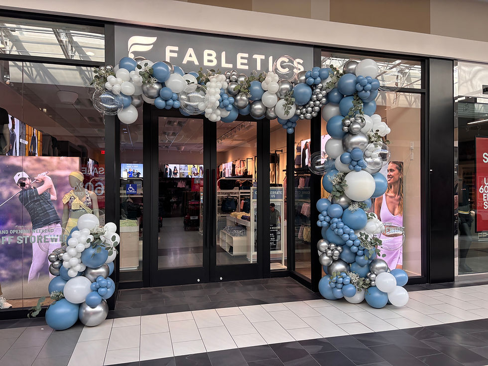 fabletics grand opening balloons