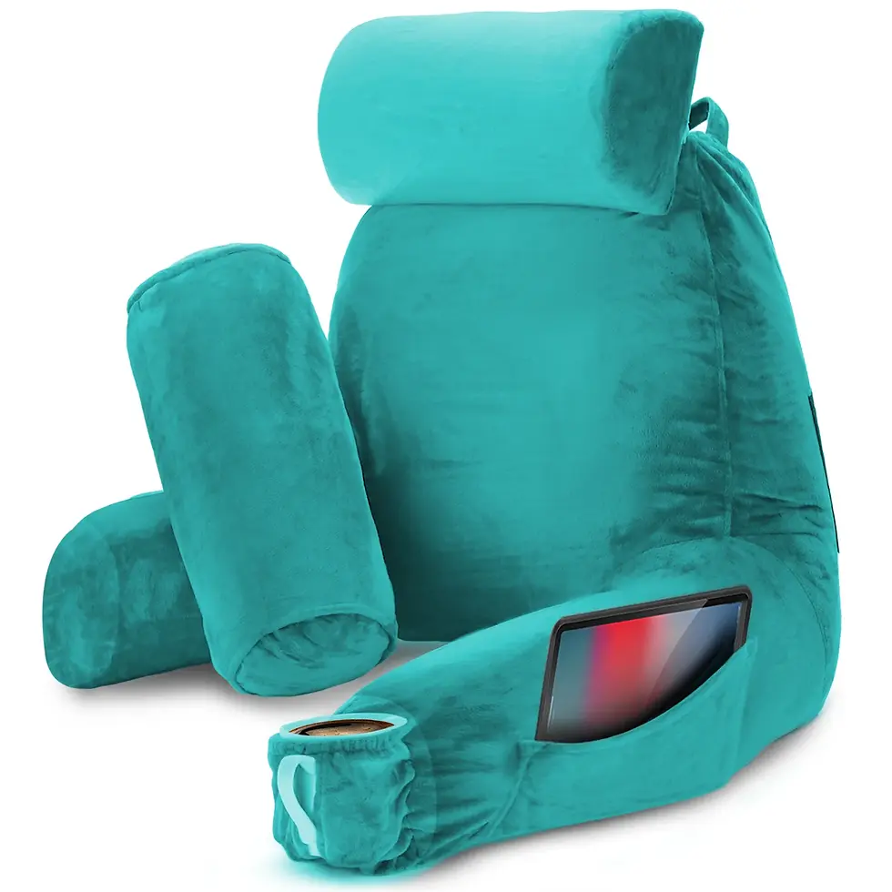 Teal - Large Reading Pillow