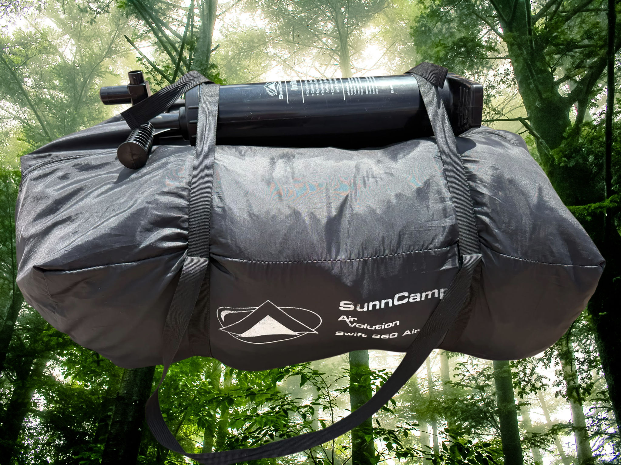 SunnCamp Swift 260 AIR inflatable caravan porch awning with pump and curtains