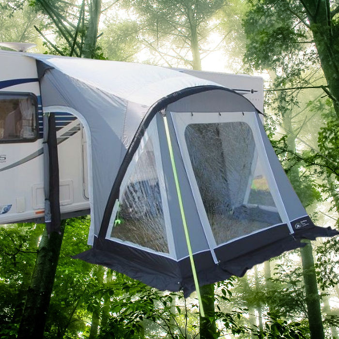 SunnCamp Swift 260 AIR inflatable caravan porch awning with pump and curtains