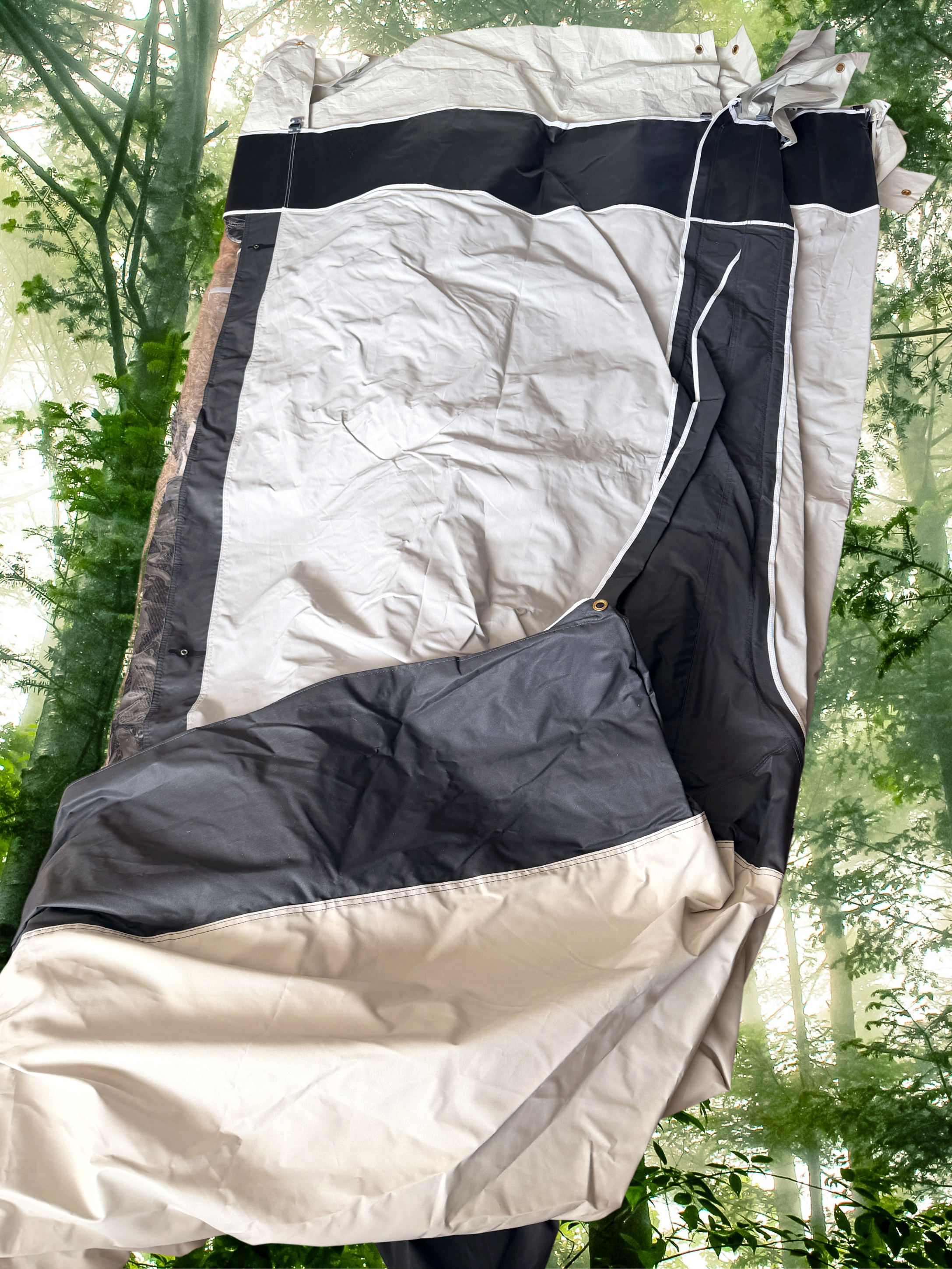 Bradcot Aspire Size 11 900–925cm charcoal EX-DEMO full caravan awning