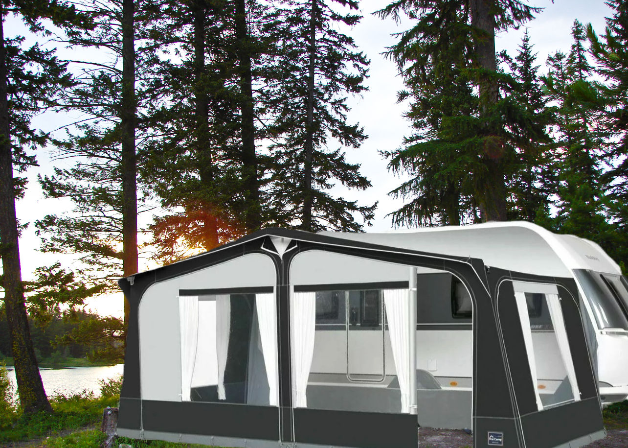 Dorema Starcamp Tourer caravan awning Size 10 (875–900cm) with carbon fibre frame in excellent used condition.