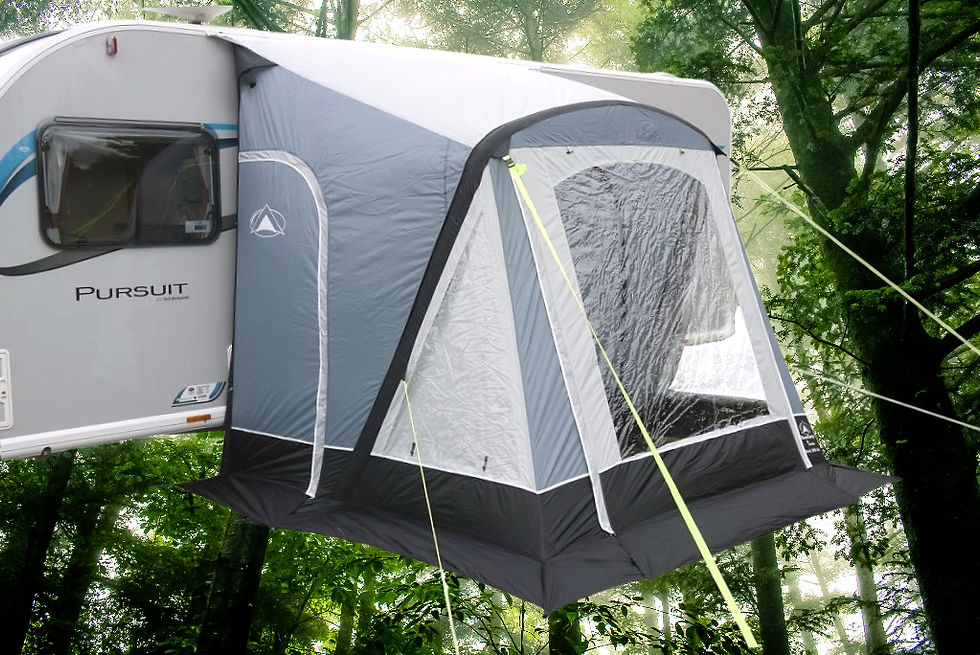 SunnCamp Swift 260 AIR inflatable caravan porch awning with pump and curtains