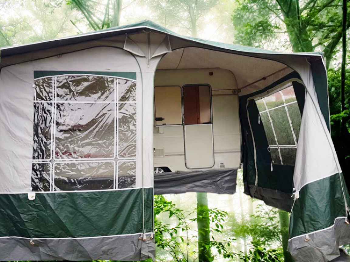 Inaca Palma Size 6 775–800cm full caravan awning with lightweight alloy frame