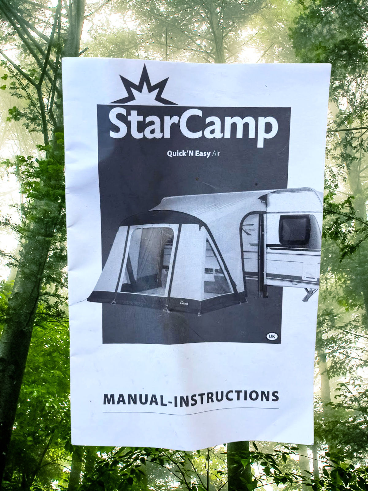StarCamp Quick and Easy 225 AIR lightweight caravan porch awning