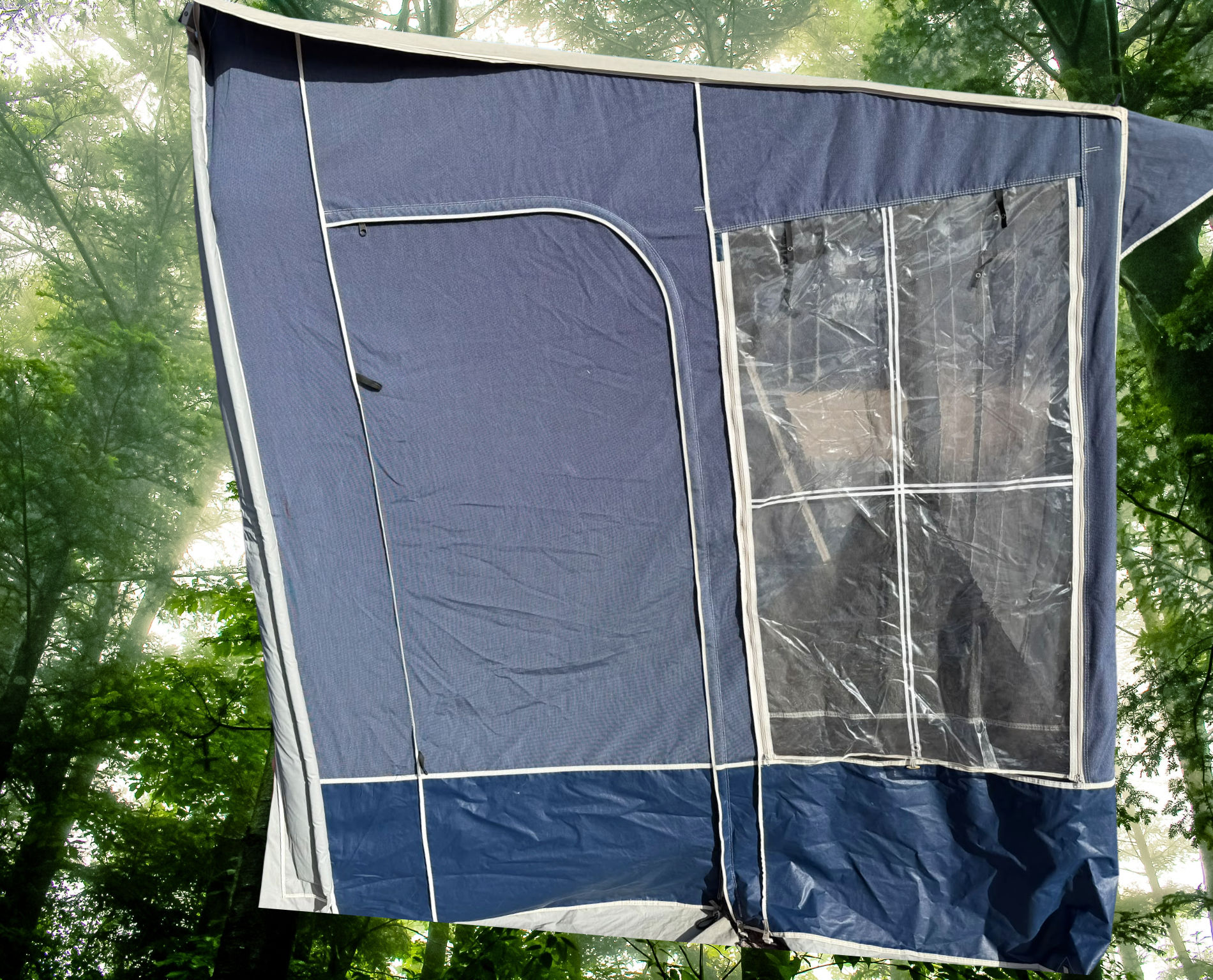 Isabella Ventura Cadet Marine Blue 240cm caravan porch awning with IXL fibre frame