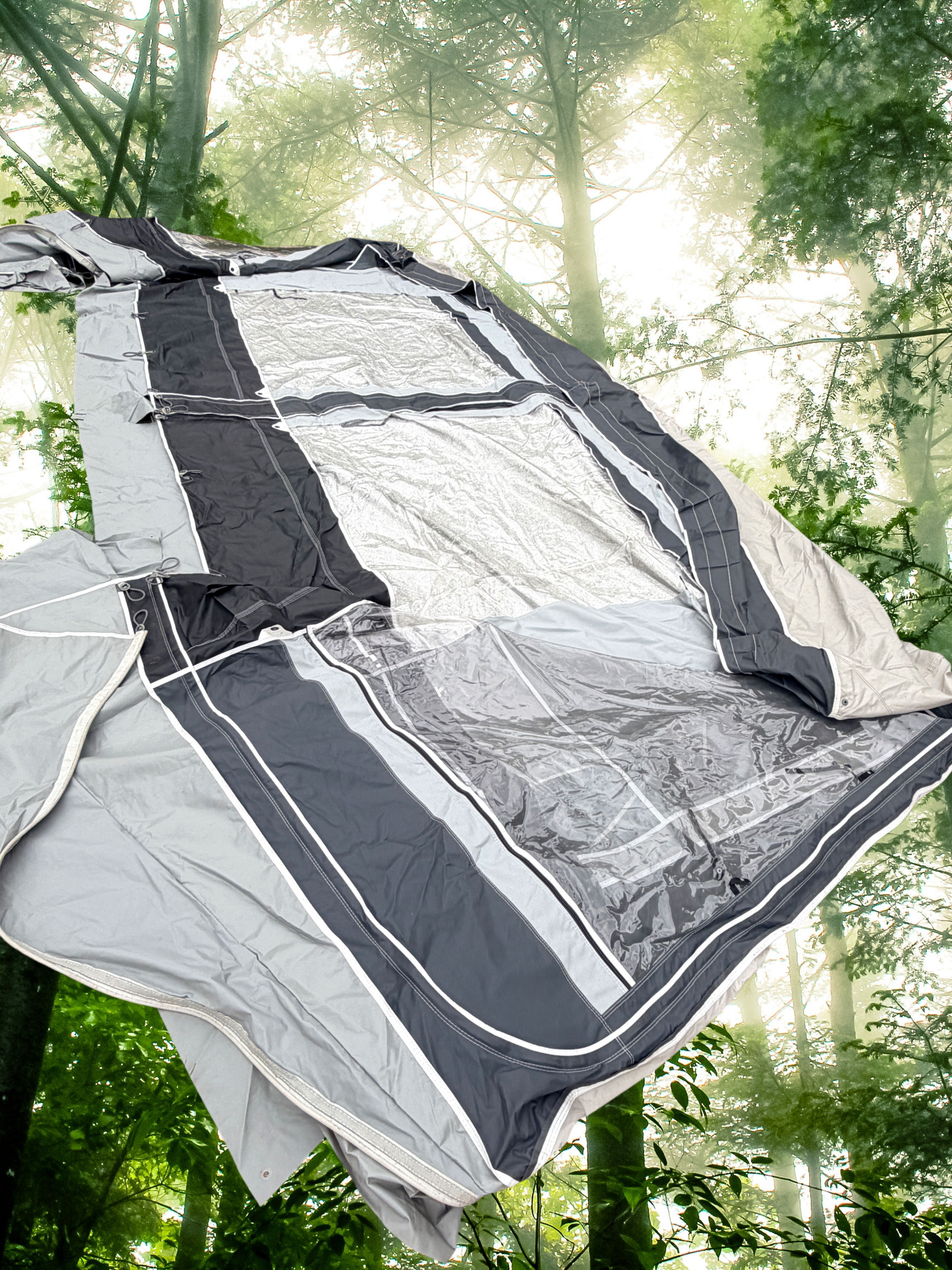 Ventura Pacific D250 A925 G16 911–935cm full caravan awning with Prenox steel frame