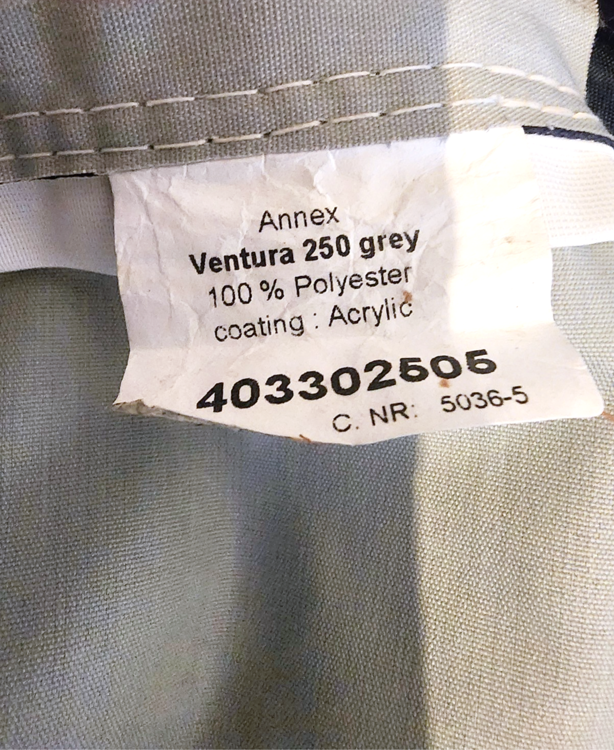 Ventura Annex 250 Grey caravan awning annex with Zinox steel frame