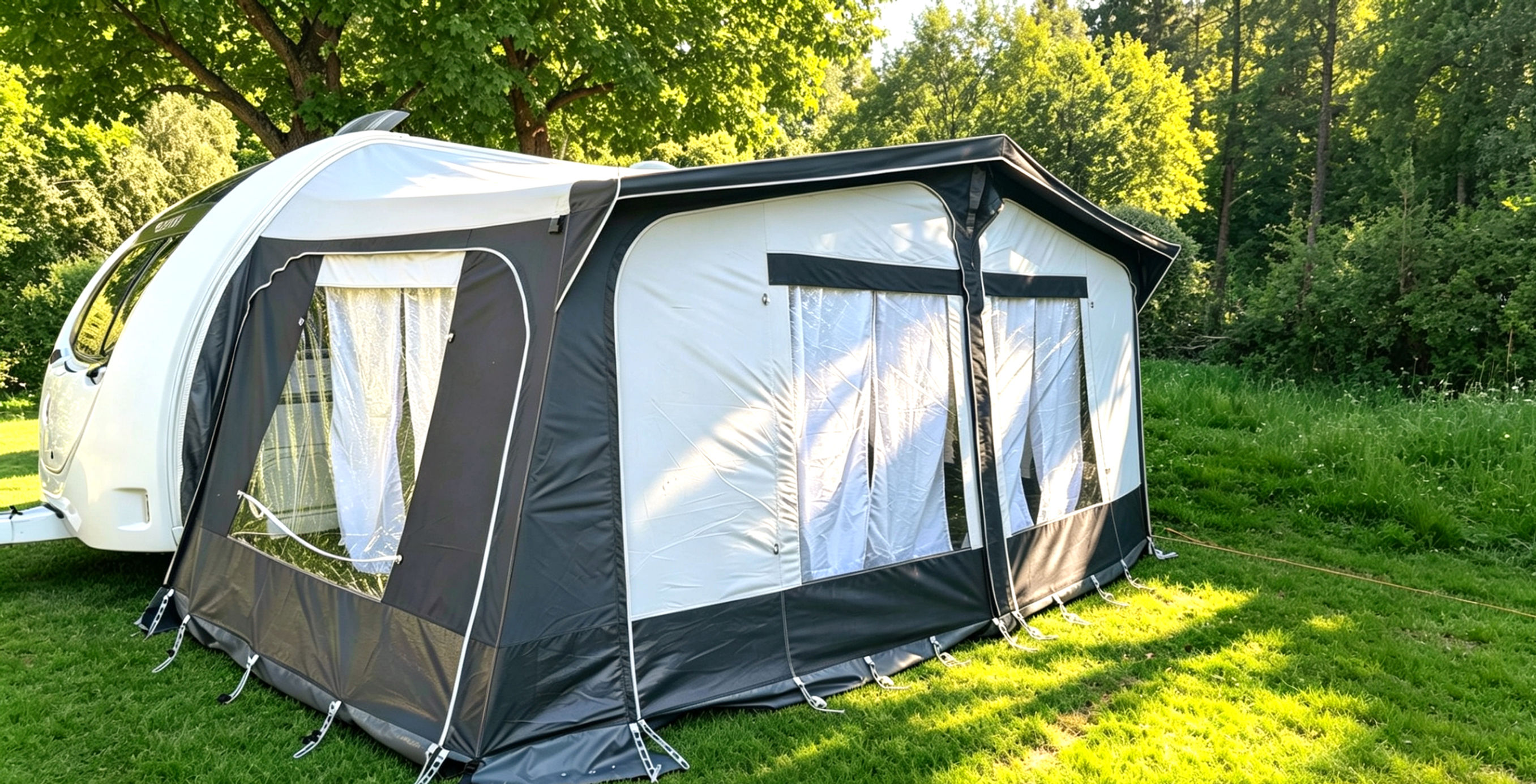 Dorema Starcamp Tourer caravan awning Size 10 (875–900cm) with carbon fibre frame in excellent used condition.