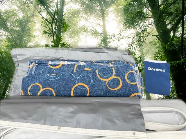 Dorema Daytona blue grey Size 8 825–850cm full caravan awning with steel frame