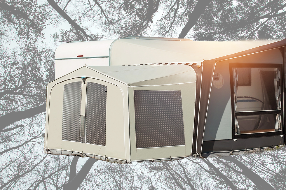 Isabella Tall 300 sand awning annex - Zinox steel frame for Commodore, Opus and Pacific 300 awnings in excellent condition