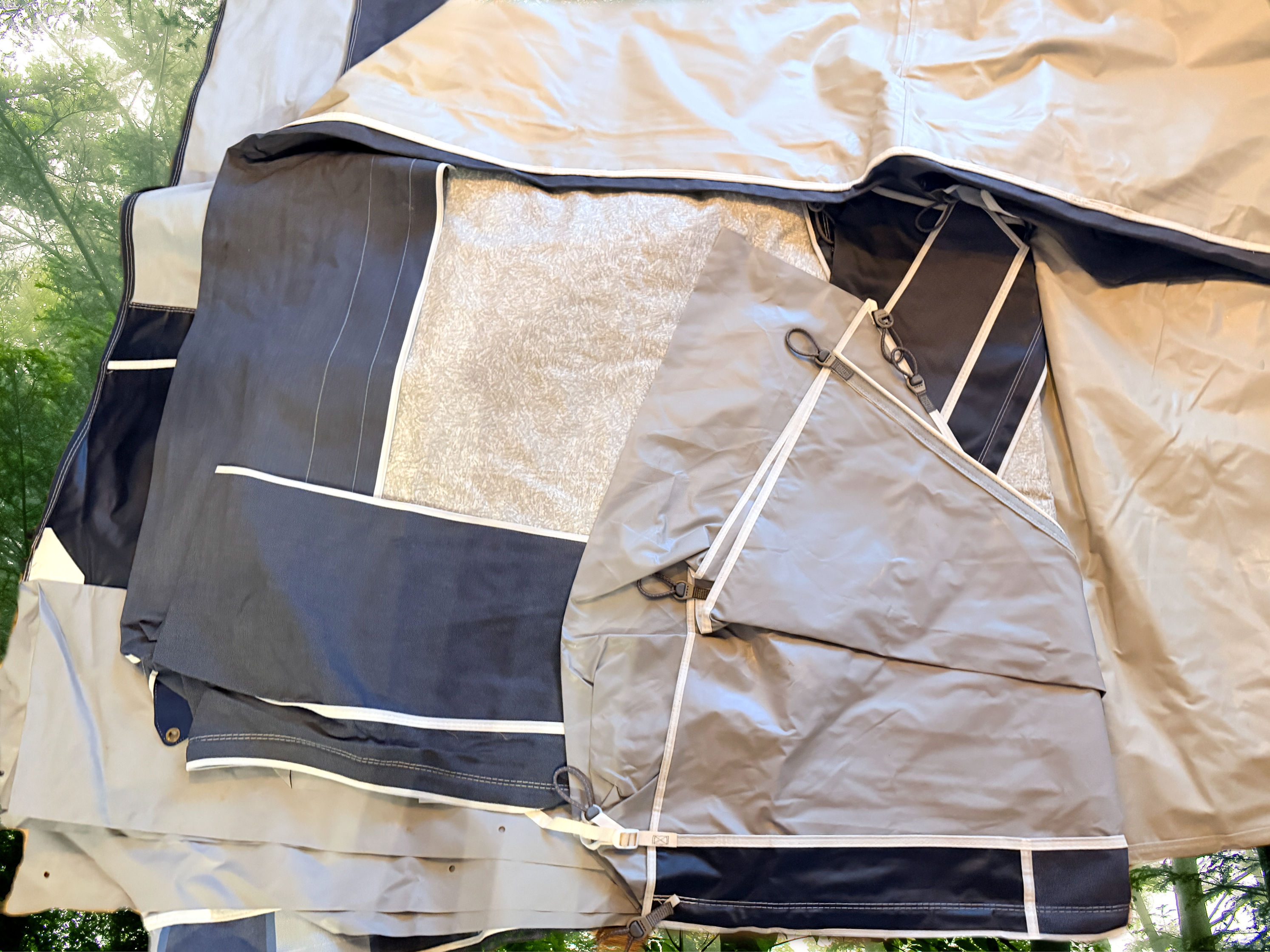 Isabella Ambassador Sky Tweed 1000cm Size 14 caravan awning CarbonX frame