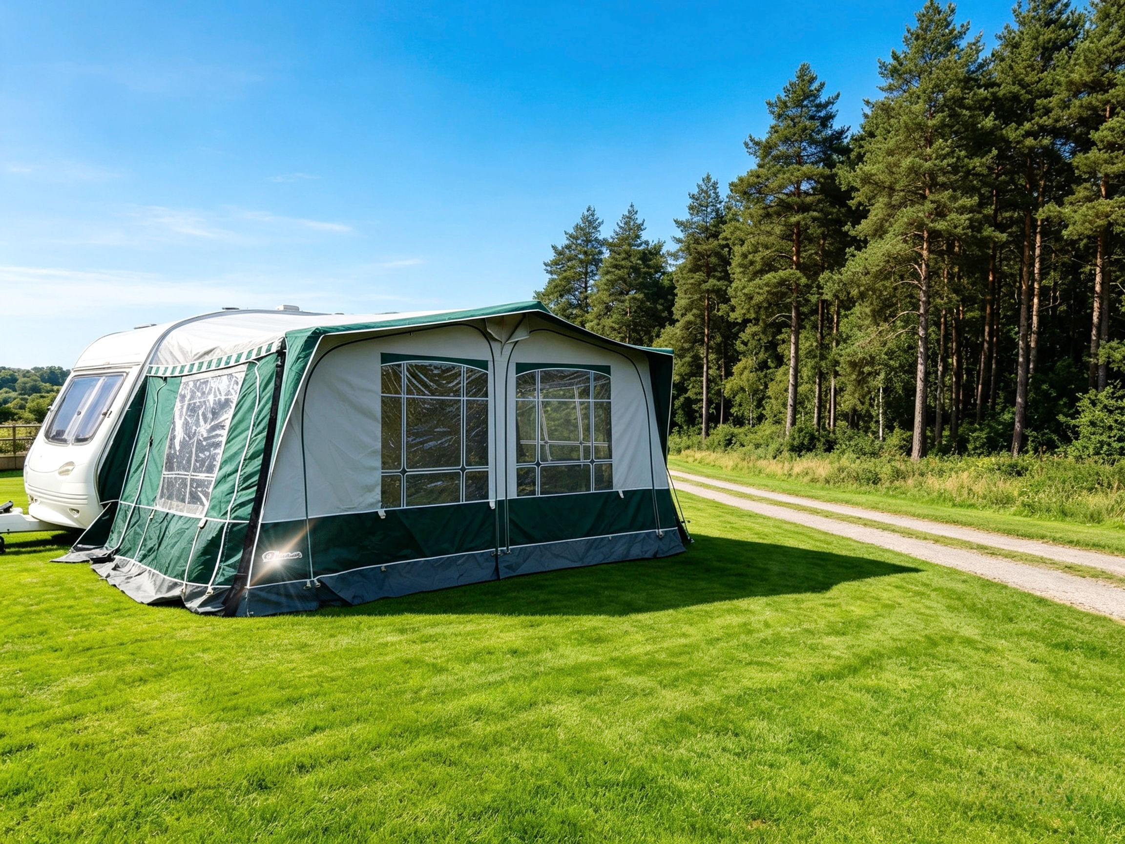 Inaca Palma Size 6 775–800cm full caravan awning with lightweight alloy frame