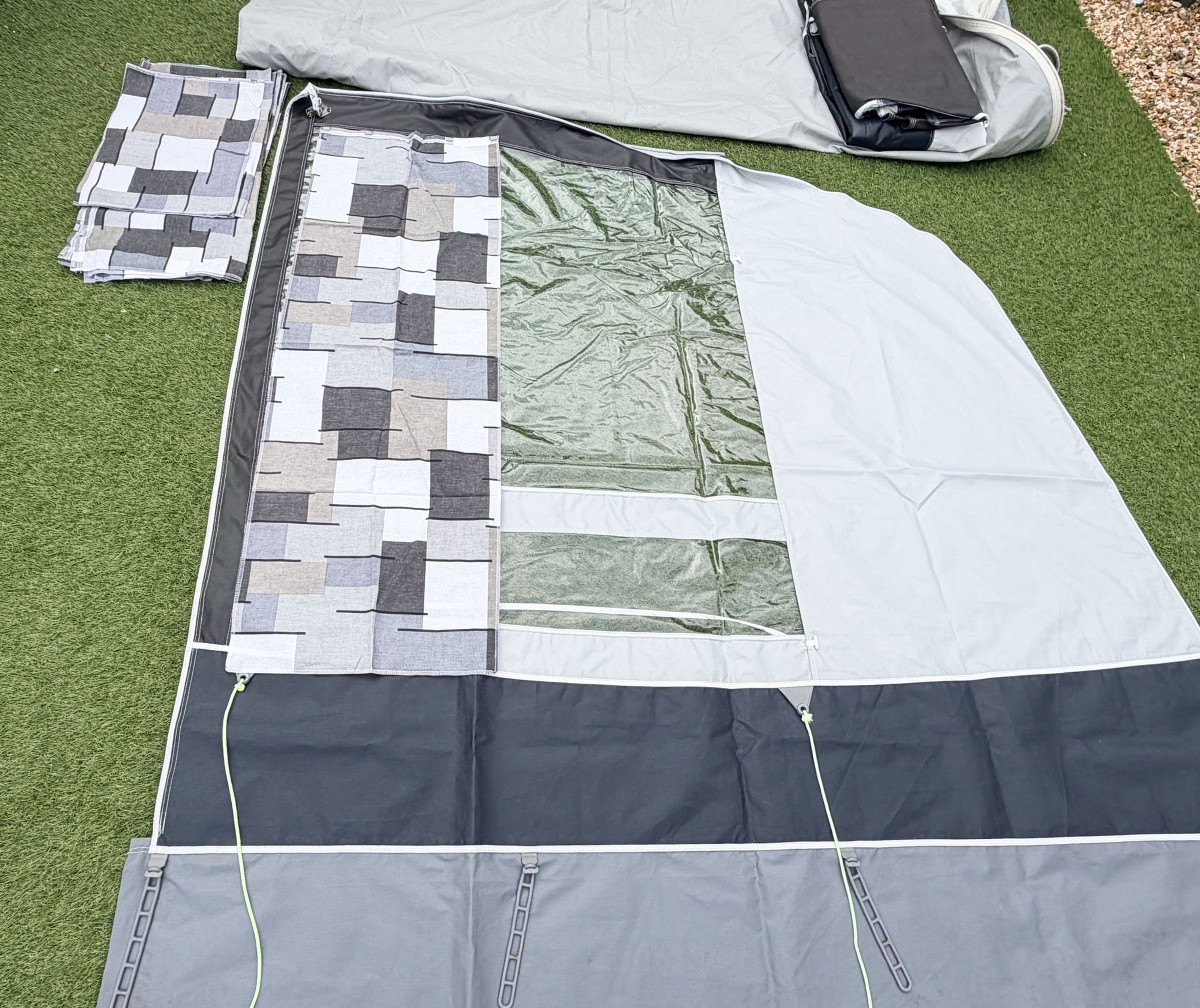 Dorema Octavia Size 9 850–875cm seasonal caravan awning with steel frame