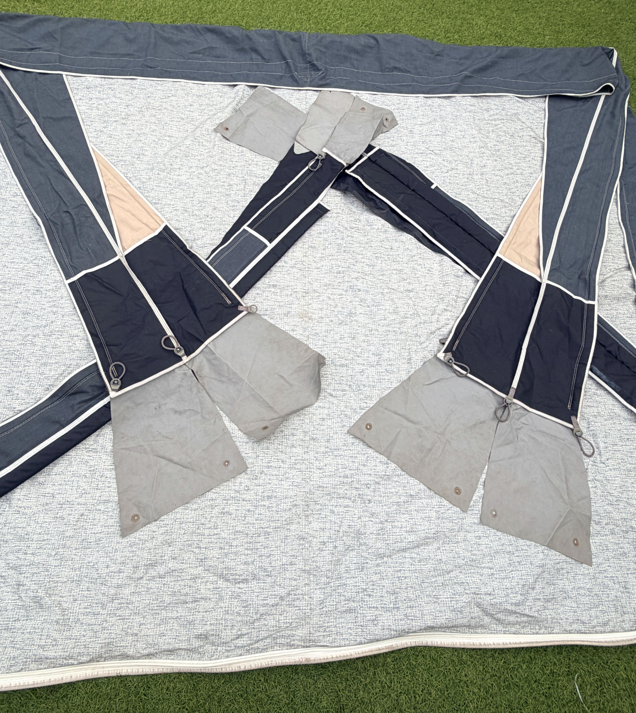 Isabella Magnum Moonlight 340 caravan porch awning with CarbonX fibreglass frame