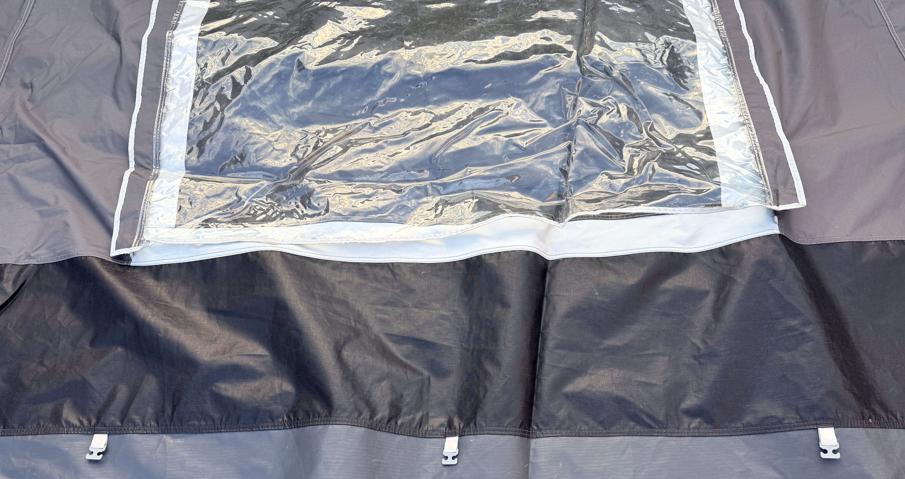 StarCamp Tourer KT Charcoal tall caravan awning annex with KlimaTex fabric and steel frame