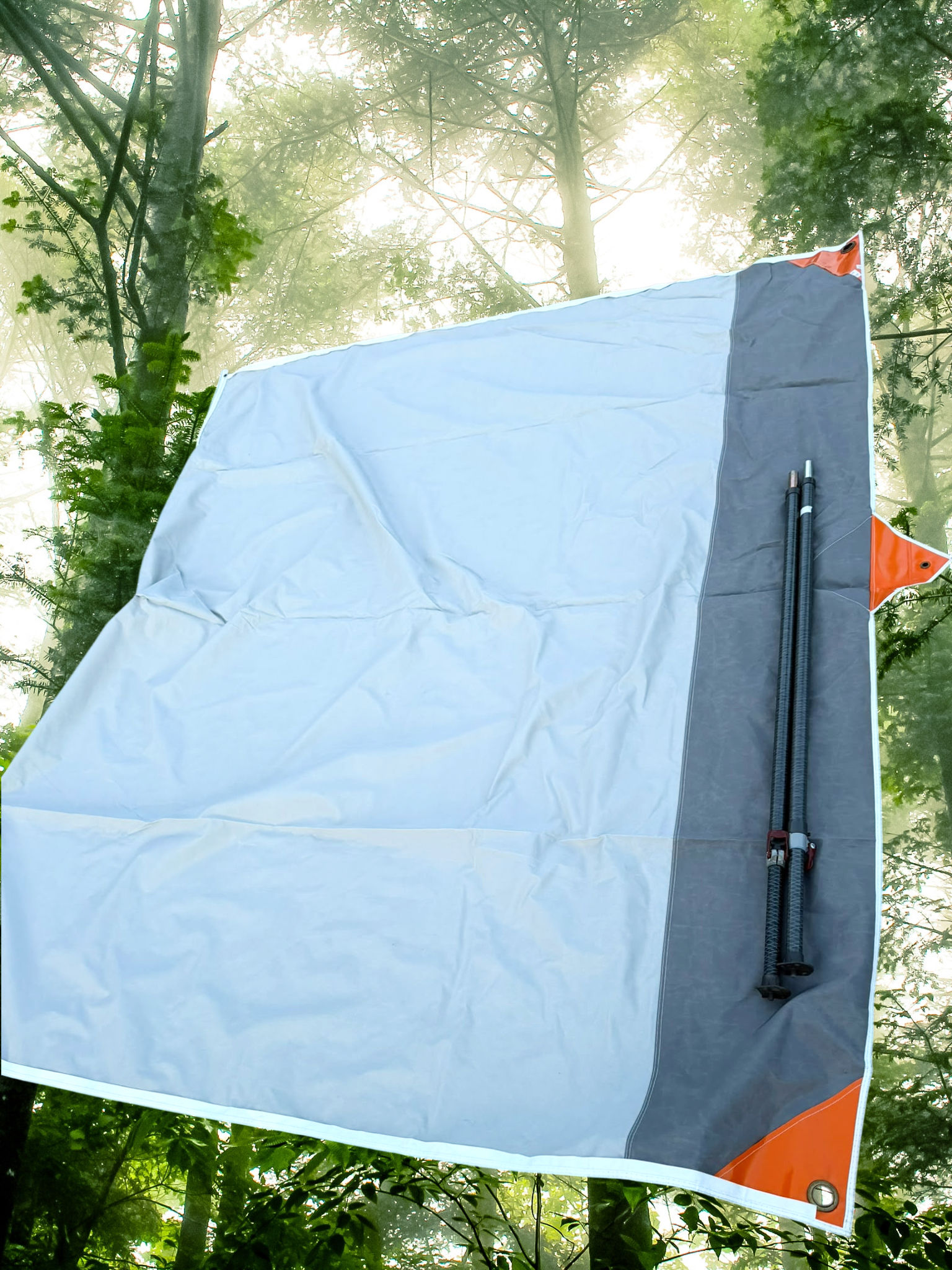 Isabella Shadow 240 caravan sun canopy with Carbon X frame