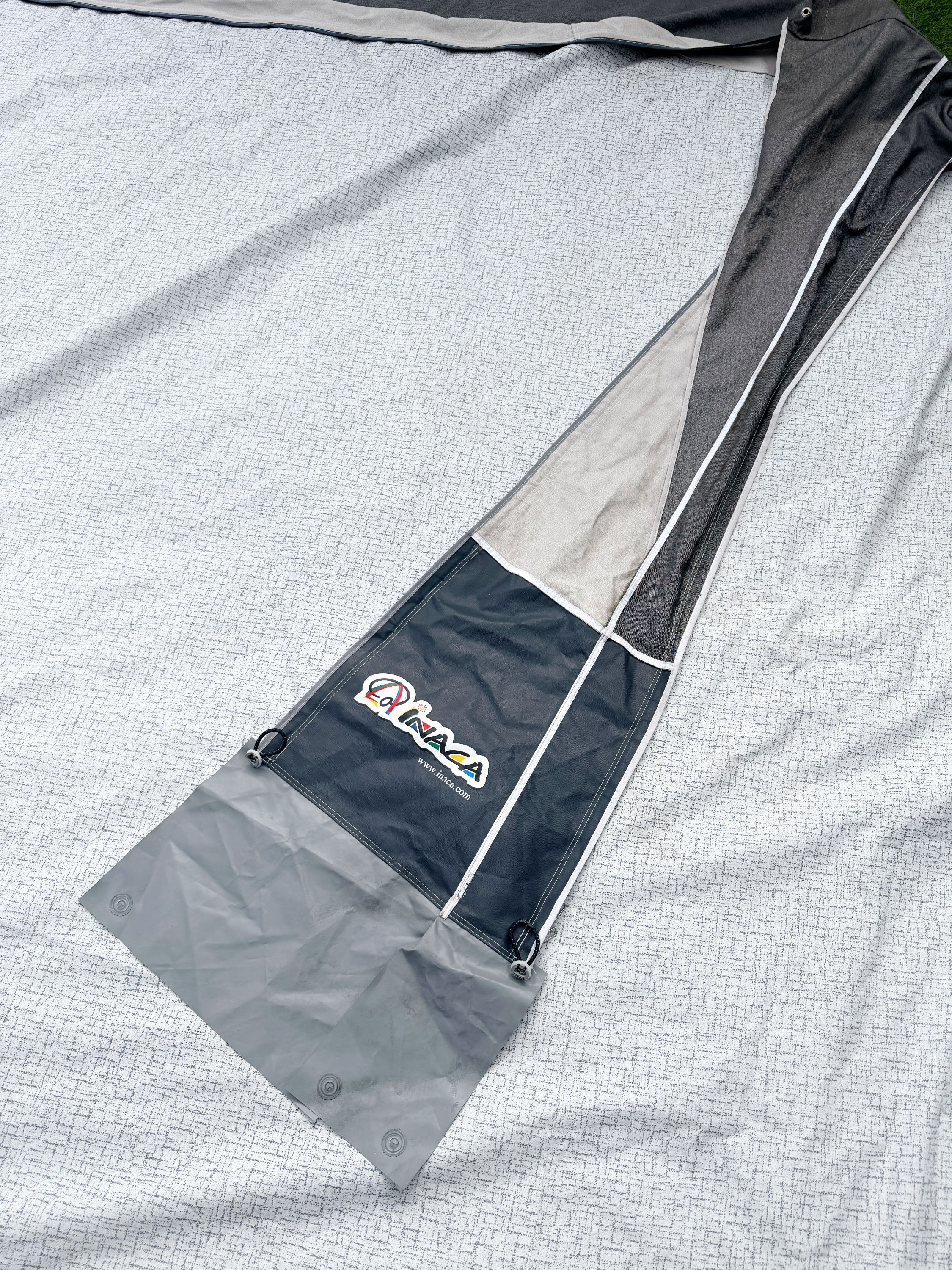 Inaca Sands 250 Size 17 grey silver caravan awning with fibre frame