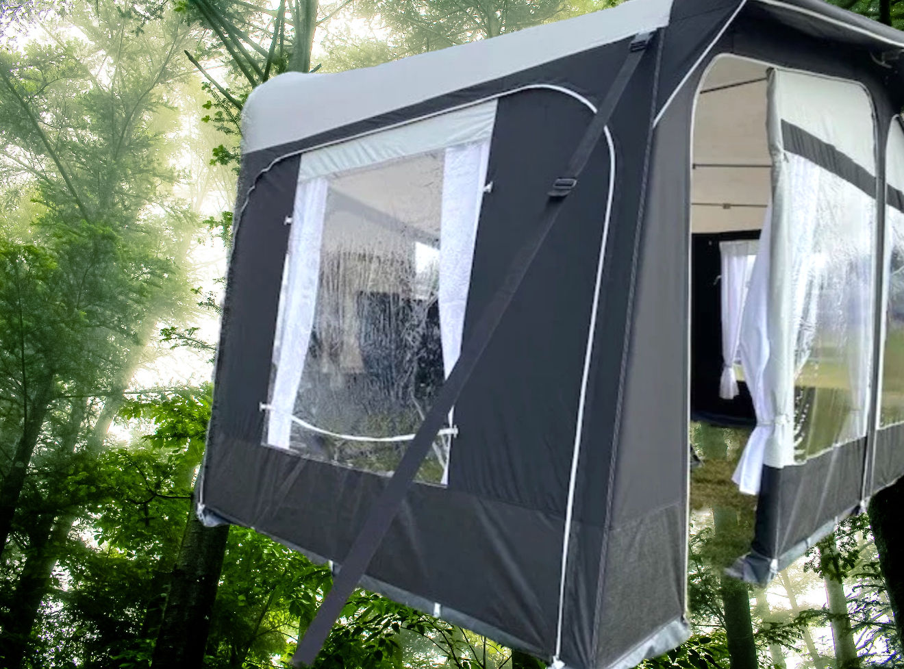 Dorema Starcamp Tourer caravan awning Size 10 (875–900cm) with carbon fibre frame in excellent used condition.