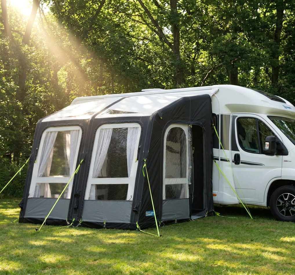 Kampa Motor Rally Air Pro 260 XXL Motorhome Awning + Pump Excellent -Used