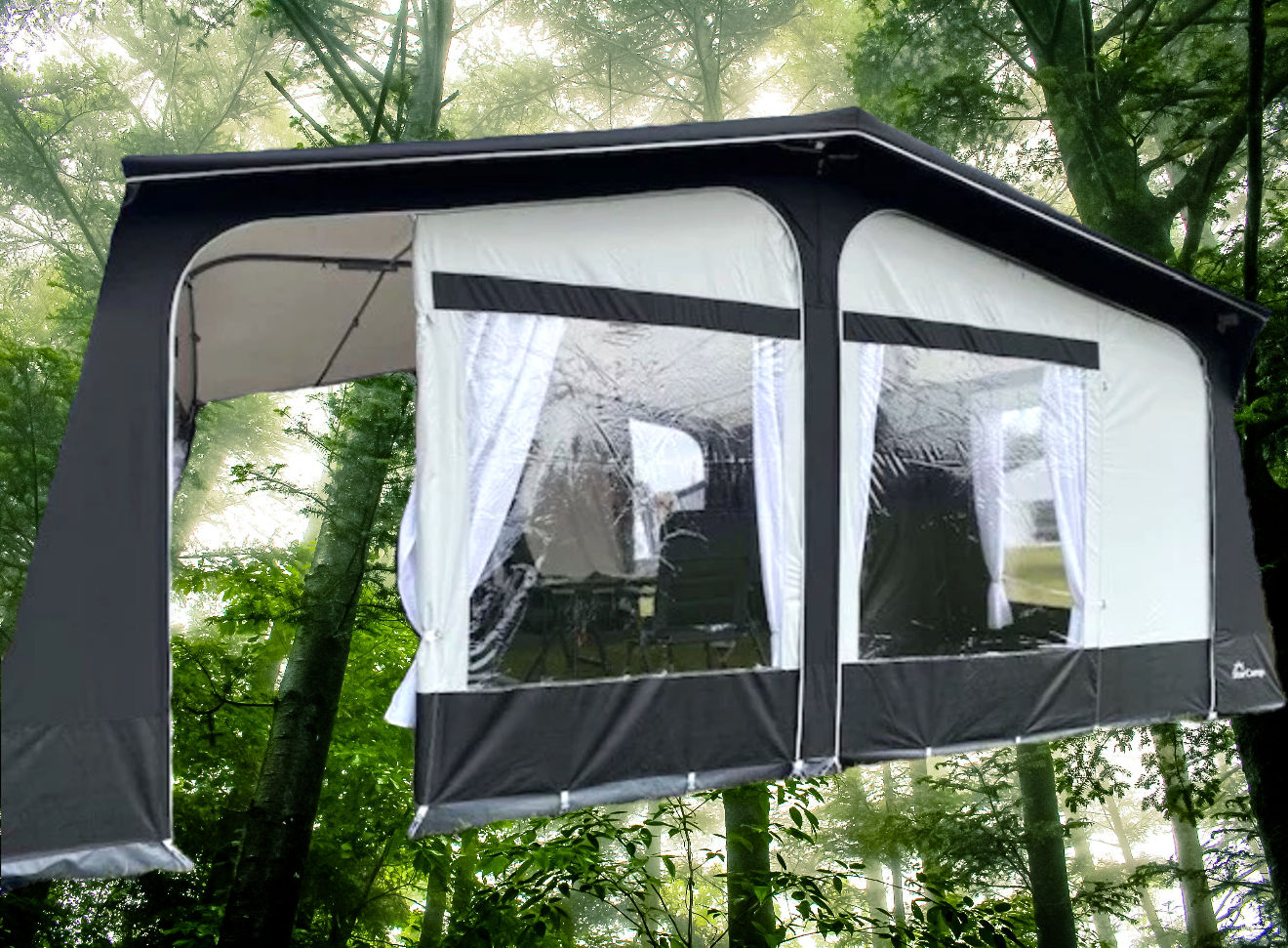 Dorema Starcamp Tourer caravan awning Size 10 (875–900cm) with carbon fibre frame in excellent used condition.