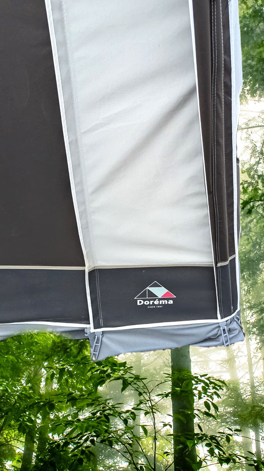 Dorema Monza 240 De Luxe Size 15 Charcoal Grey seasonal caravan awning