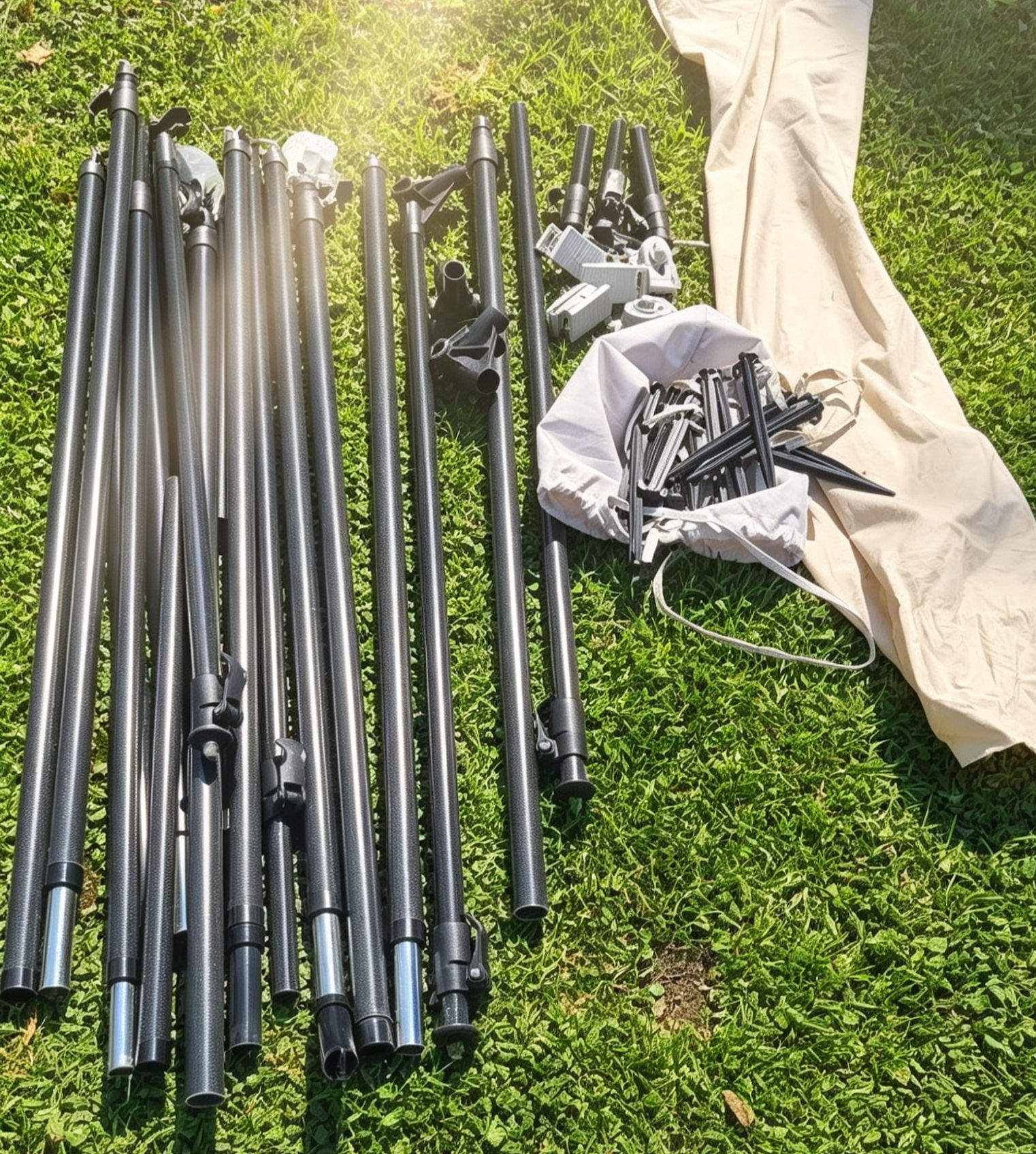 Dorema Starcamp Tourer caravan awning Size 10 (875–900cm) with carbon fibre frame in excellent used condition.