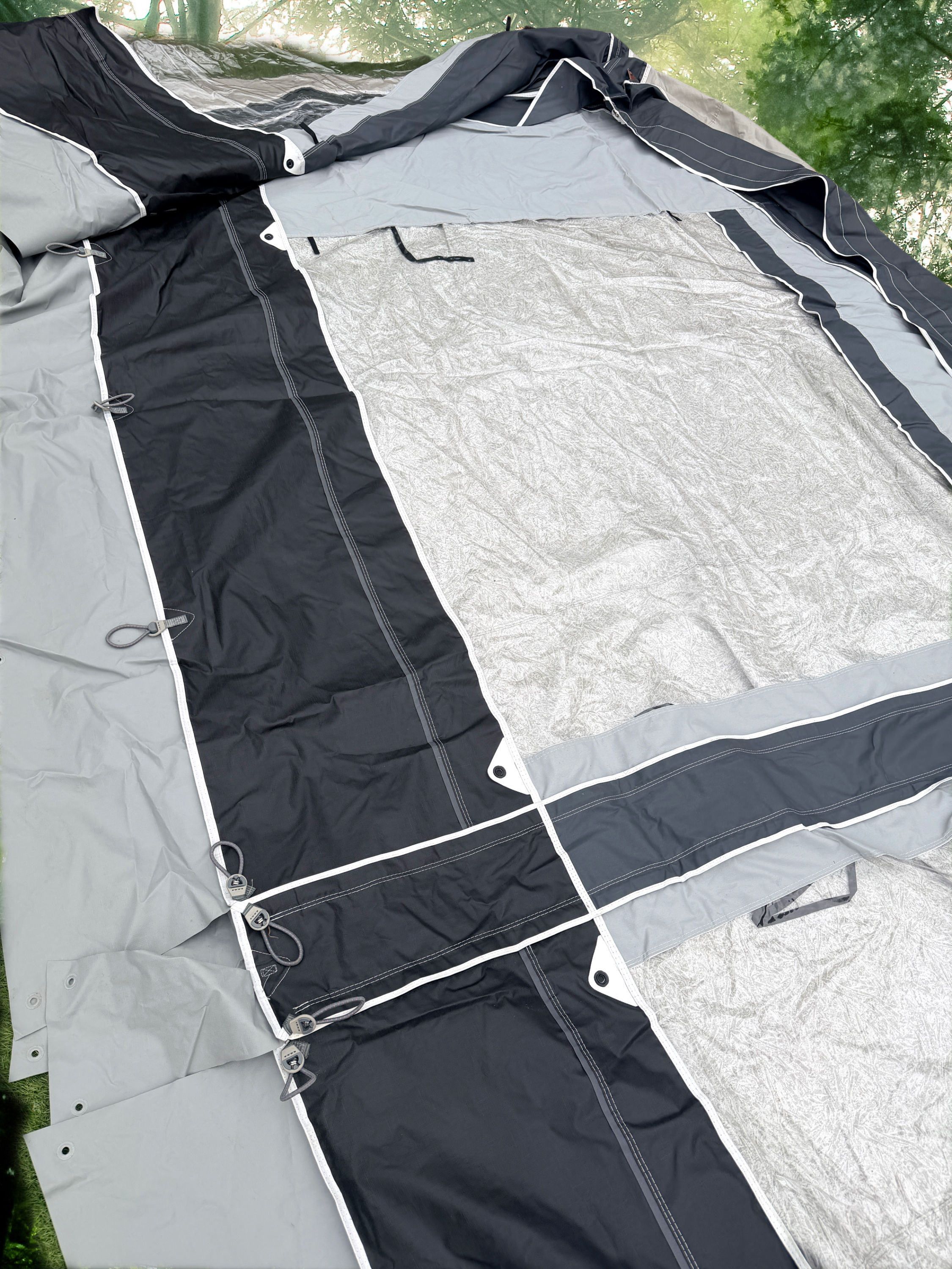 Ventura Pacific D250 A925 G16 911–935cm full caravan awning with Prenox steel frame