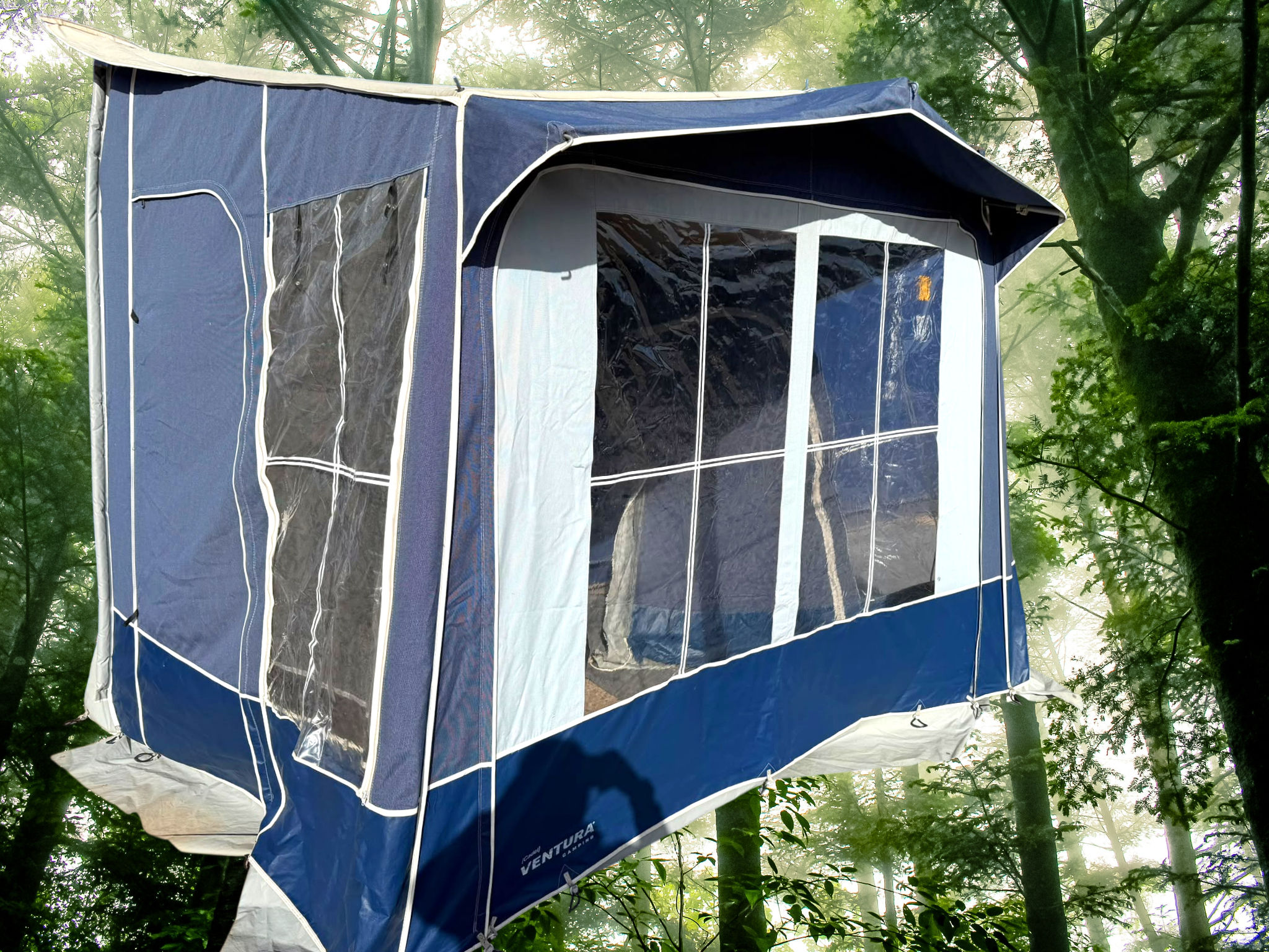 Isabella Ventura Cadet Marine Blue 240cm caravan porch awning with IXL fibre frame