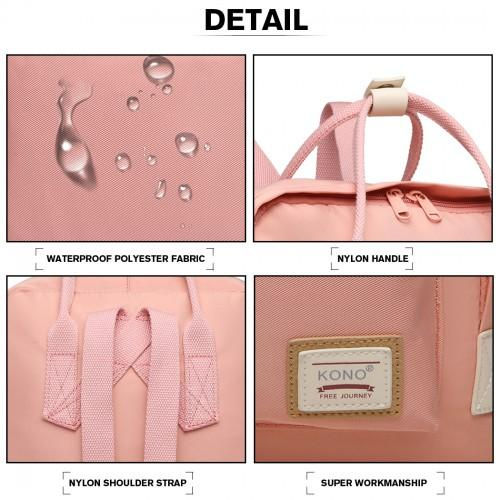 Miniatura: EB2017 - Kono Large Polyester Laptop Backpack - Pink
