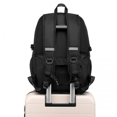 Miniatura: EM2130 - Kono Functional Travel Backpack With USB Charging Port - Black