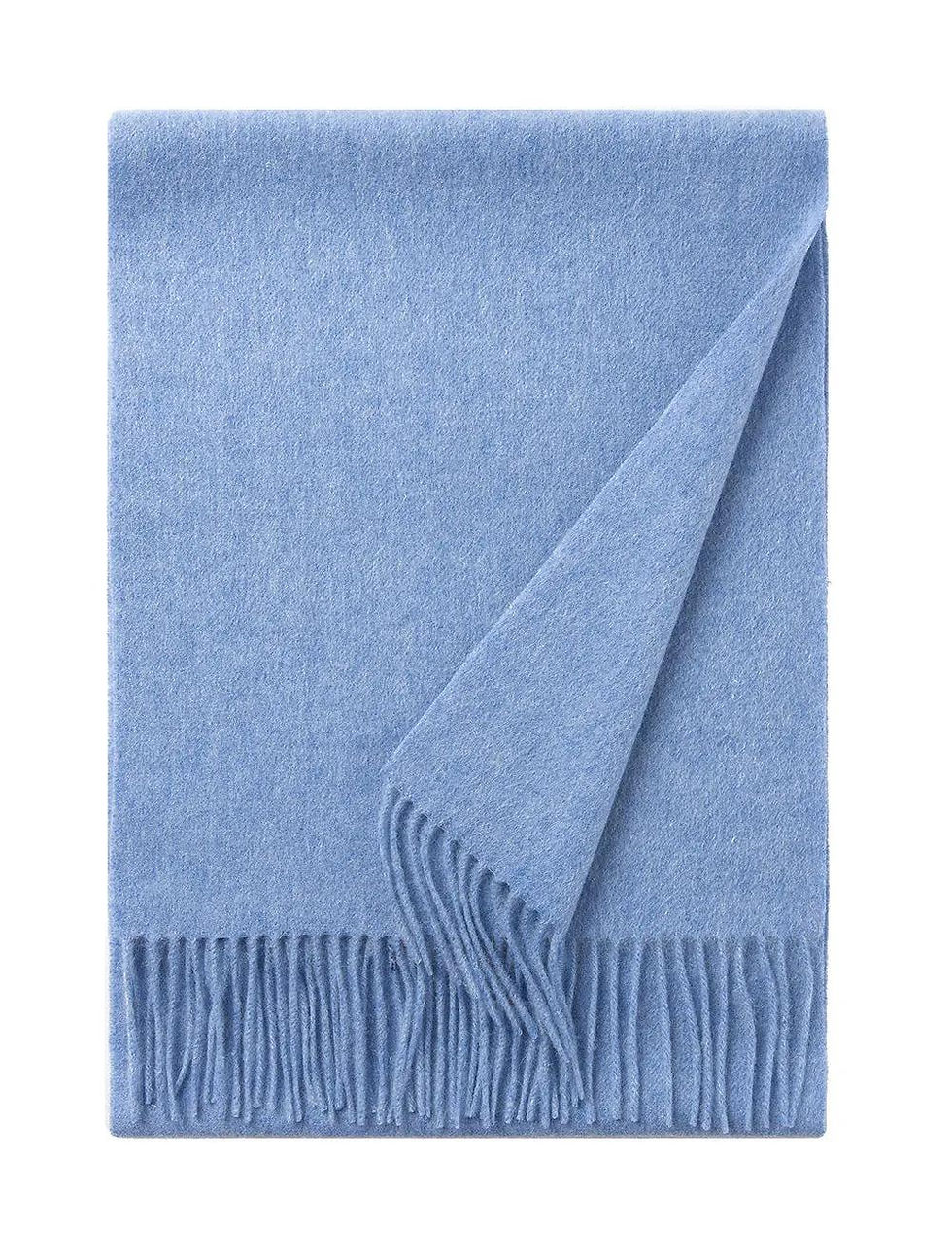 Miniatura: Lambswool Scarf Woven Plain Light Blue